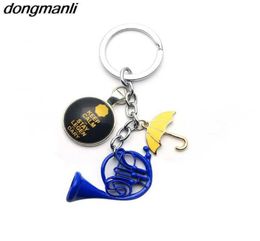 1pc a lot HIMYM How I Met Your Mother Yellow Umbrella mother Blue French Horn keychain G10191289053