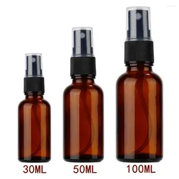 Storage Bottles Bottle Spray Esstenial Liquid Oil Refillable Glass Sprayer Empty 5- Makeup 100ml Perfume Atomizer