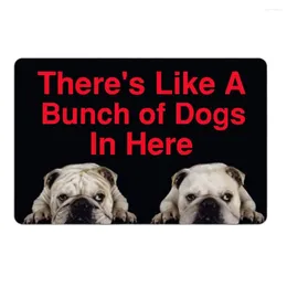 Carpets There's Like A Bunch Of Dogs In Here Doormat Outdoor Porch Patio Front Floor Holiday Rug Decor Home Door Mat 24x16 Inch