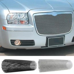 Car Organiser Grill Mesh Back Rear Trunk Storage Net 100x33cm Aluminium Alloy Automotive Grille Insert Bumper Auto Interior Accessories