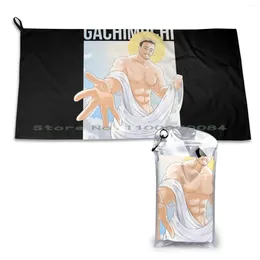 Towel Billy Gachimuchi-Billy Herrington Quick Dry Gym Sports Bath Portable Lipstick Pattern Cute Makeup Beauty Fashion Girly