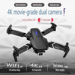 New style RC Drone 4K Professinal With 1080P Wide Angle Dual HD Camera Foldable RC Helicopter WIFI FPV Height Hold Optical current modulation HD aerial quadcopter aaa