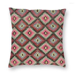 Pillow Bohemian Geometric Diamond Turkish Kilim Covers Sofa Home Decor Antique Tribal Ethnic Art Square Throw Case 45x45
