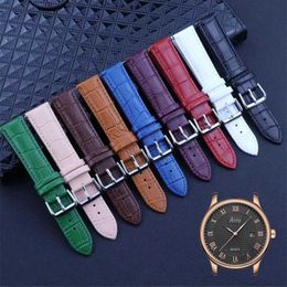 Watch Bands AAA Quick Release Animal Skin True Belt Bamboo Particle Wrist Strap 14mm 16mm 18mm 20mm 22mm Q240510