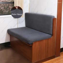 Chair Covers 2pcs/set Polar Fleece RV Sofa Elastic Jacquard Armless Dinette Seat Recreational Vehicle Couch Slipcovers Decor