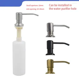 Liquid Soap Dispenser 300ml Kitchen Sink Counter 360° Rotating Press Pump Head Bottle Container