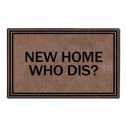 Carpets Home Who Dis Funny Doormat Outdoor Indoor Porch Patio Party Carpet Decor Entrance Floor Door Mat Rug Rubber Non Slip