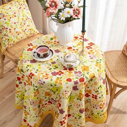 Table Cloth Waterproof And Dustproof Round Dining Top Cover TV Cabinet Coffee