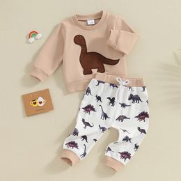 Clothing Sets Western Baby Boy Clothes Yee Haw Long Sleeve Sweatshirt Tops Ride Horse Pants Set Toddler Cowboy Fall Winter Outfit