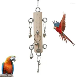 Other Bird Supplies Chewable Toys Stainless Steel Wood Cage Ornaments With Crisp Sound Multifunctional Beak Grinding