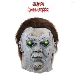 Party Supplies Michael Myers Mask Halloween Kills Ends Latex Devil Cosplay Mascarillas Horror Face Masques Carnival Helmets Led