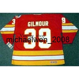 Vin Weng Men Women Youth DOUG GILMOUR 1989 CCM Vintage Turn Back Away Hockey Jersey Stitched Any Name Any Number Goalie Cut