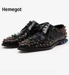 Casual Shoes Green Red Blue Diamond Gold Dot Snakeskin Print Mens Oxford Classic Dress Coffee Black Lace Up Round Toe