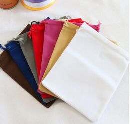 Ship 100pcs 1215cm Velvet Bag Jewellery Bags Wedding Party Candy Beads Xmas Gift Customised Bags for Phoe Power Supply8227512