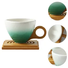 Cups Saucers 1 Set Ceramics Coffee Cup Gradient Colour Afternoon Tea Ceramic With Saucer