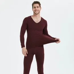 Men's Thermal Underwear Male L-4XL Intimate Clothing Winter Soft Warm Long Johns Comfortable Pajamas Breathable Close-fitting Clothes