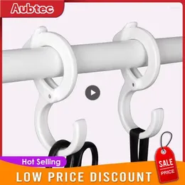 Hooks Kitchen Bathroom Clothing Hanger Plastic S-shaped S Shaped Hanging Portable Home Hook Abs Adjustable Closet