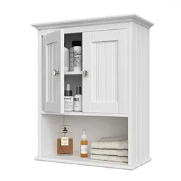 Storage Boxes Rustic Wood Wall Cabinet With Adjustable Shelf Bathroom And Organisation Mounted Toiletry Decor Display