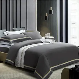 Bedding Sets 43 Size 4Pcs Brushed Egyptian Cotton Heavyweight Warm Luxury Set Winter Duvet Cover Bed Sheet Pillow Shams