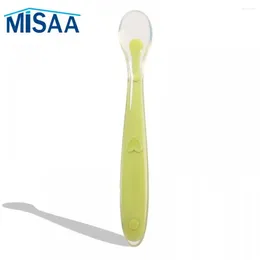 Spoons Rice Paste Spoon Grade Silica Gel Safe Suitable For Babies Over 4 Months Tableware Baby Environment-friendly