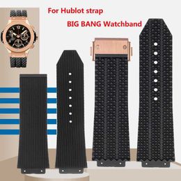 Watch Bands 26 * 19mm 25 * 19mm Hublot BIG BANG rubber strap waterproof mens and womens wristbands 24 * 17mm Q240510