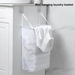 Laundry Bags Convenient Clothes Hanging Bag Wall Mounted Multipurpose Long Lasting Dirty Clothing Storage Mesh Hamper