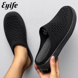 Casual Shoes 2024 Summer Women Mesh Hollow Out Slingback Ladies Comfy Home Beach Flats Sandals 35-43 Large-Sized Female Slippers