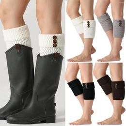 Women Socks Warm Warmers Crochet Boot Winter Leggings Knit Leg Slouch Decorated Toe Unisex Adult