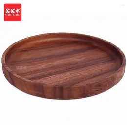 Plates Nordic Minimalist Wood Solid Walnut Handmade Discs Wooden Snack Tea And Western Cuisine