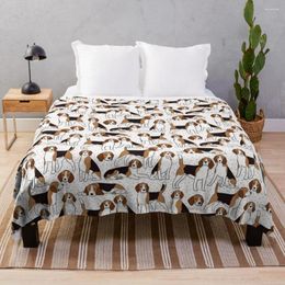 Blankets Cute Beagle Dog Pattern Throw Blanket Beach For Decorative Sofa Comforter Flannels
