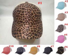 Ponytail Baseball Cap 8 Styles Criss Cross Washed Cotton Ball Cap Plaid Cactus High Messy Buns Hats DDA4979953839