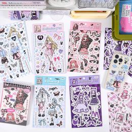 Gift Wrap 2pcs/pack Cartoon Patterns Decorative Stationery Stickers Scrapbooking Decals DIY Diary Planner Custom