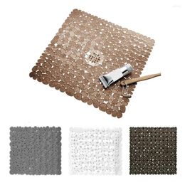Bath Mats Flexible Floor Mat Strong Adsorption PVC Anti-slip Square Ground Pad Cushion Bathtub Carpet For Bathroom Home
