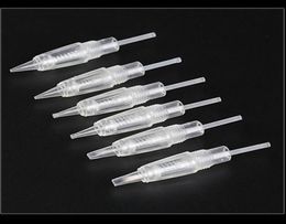 50pcs Needles Cartridge Tips For Permanent Eyebrow Eyeline Rotary Makeup MTS Tattoo Pen Machine Skin Care Beauty2743933