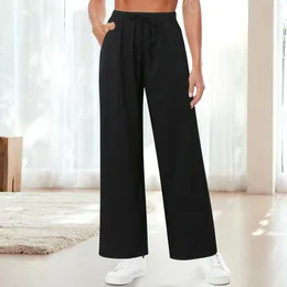 Women's Pants Business Casual For Women Stretch Comfortable High Waisted Tie Up Wide Leg Woman Comfy Sweatpants