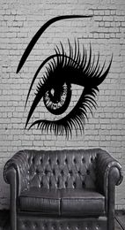 Big Eye Lashes Vinly Wall Stickers Sexy Beautiful Female Eye Wall Decal Decor Home Wall Mural Home Design Art Sticker3383900