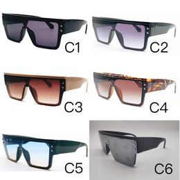 Men fashion Goggles Brand Sunglasses With Mirror Letter Printing Luxury Designer Sun Glasses For Men UV400 Metal Temples