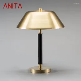 Table Lamps ANITA Nordic LED Dimming Desk Light Modern Vintage Simple Bedside Gold For Home Living Room Bedroom Decor