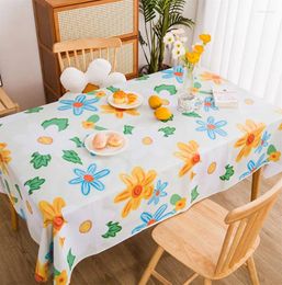 Table Cloth Floral Cover With Lace Blending Flower Tablecloth For Home Kitchen Dinning Tea Coffee Decoration