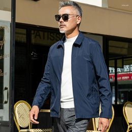 Men's Jackets Spring Summer Men Business Solid Mens Thin Coats Casual Outerwear Male Coat Bomber Jacket High Quality