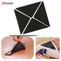 Bath Mats 4pcs/Set Reusable Washable Rug Carpet Mat Grippers Non Slip Silicone Grip For Home Living Room