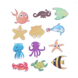 Bath Mats 12 Pcs Cutting Machine Bathroom Anti- Stickers Animal For Kids Handle Decals Child Harness