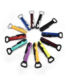 4 In 1 Multifunction Bottle Opener Nonslip Double Head Red Wine Opener Knife Pull Tap Double Hinged Corkscrew Kitchen Bar Tool fa4678720