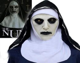 The Nun Cosplay Mask Costume Latex Prop Helmet Valak Halloween Scary Horror Conjuring Scary Toys Party Costume Props TO9333279010