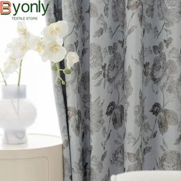 Curtain American Oil Painting Printing Thickened Blackout Sound Insulation Curtains For Bedroom Living Room French Window Balcony