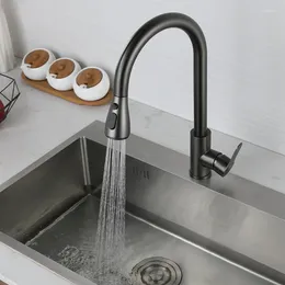 Kitchen Faucets Pull Out Faucet Cold And Water Dual Spillproof Quick Heating Household Washbasin Retractable