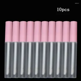 Storage Bottles 10pcs/set 2.5ML DIY Plastic Make Up Lip Gloss Box Containers Split Bottle Refillable Empty Frosted Portable Lipgloss Tube