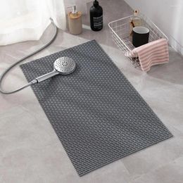Carpets Durable Shower Mat With Anti-slip Layer Non-slip Mats Drain Holes Quick-drying Bathroom Supplies For Safe
