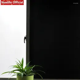 Window Stickers Self-adhesive Blackout Sticker Black Pattern Opaque Impermeable Shadow Sliding Door Film Glass Pvc