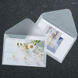 Gift Wrap Translucent 60pcs/lot Giftbox Wedding Envelope For Card Envelopes Invitations Blank Message Business Postcards European Letters